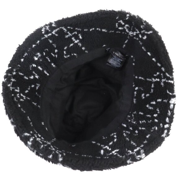 Chanel CC Logo All Over Pattern Pile Bucket Hat Black main image 8
